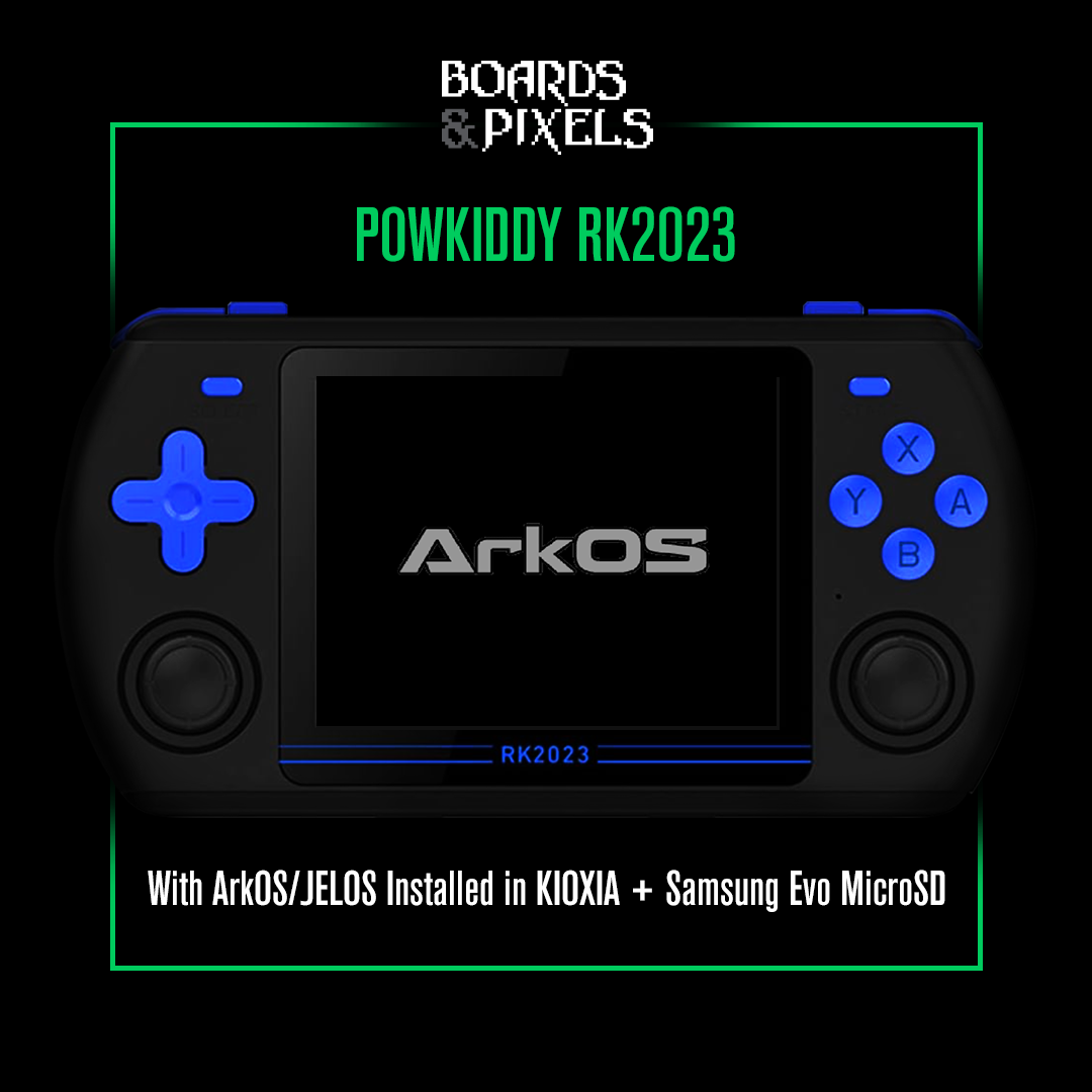 Powkiddy RK2023 with JelOS or ArkOS Installed