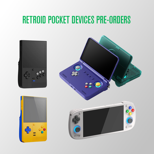 (Pre-order Shipping 10 Sep onwards, SG Customers Only) Retroid Pocket 5/Flip2/Classic Android Gaming Handheld Bundle